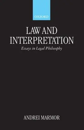 Marmor |  Law and Interpretation | Buch |  Sack Fachmedien