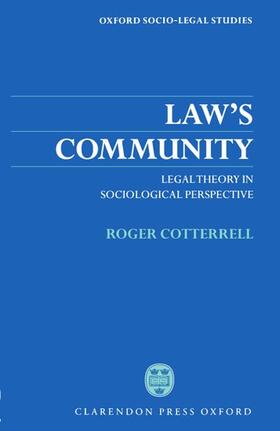 Cotterell / Cotterrell |  Law's Community | Buch |  Sack Fachmedien