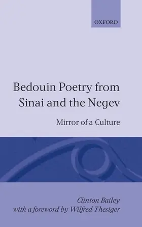 Bailey |  Bedouin Poetry from Sinai and the Negev | Buch |  Sack Fachmedien