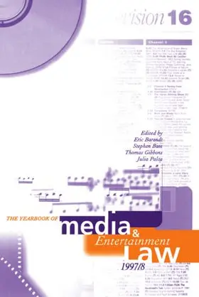 Barendt / Bate / Palca |  The Yearbook of Media and Entertainment Law | Buch |  Sack Fachmedien