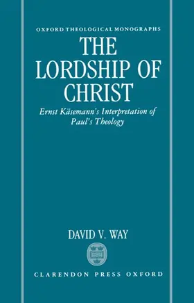 Way |  LORDSHIP OF CHRIST OTM C | Buch |  Sack Fachmedien