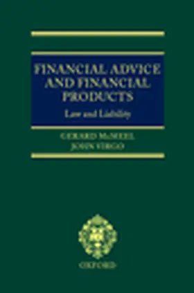 McMeel / Virgo |  Financial Advice and Financial Products: Law and Liability | Buch |  Sack Fachmedien