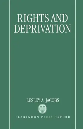 Jacobs |  Rights and Deprivation | Buch |  Sack Fachmedien