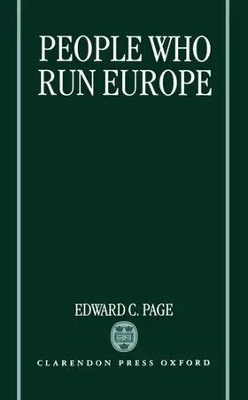 Page |  Peop[le Who Run Europe | Buch |  Sack Fachmedien