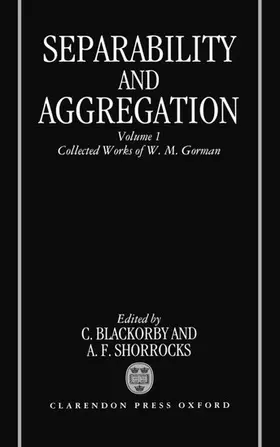 Gorman / Blackorby / Shorrocks |  Separability and Aggregation | Buch |  Sack Fachmedien