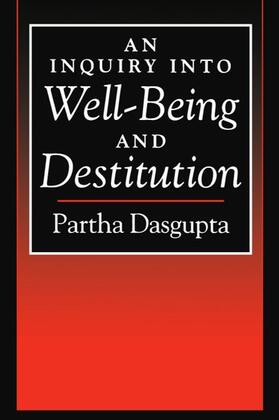 Dasgupta | An Inquiry Into Well-Being and Destitution | Buch | 978-0-19-828835-0 | sack.de