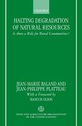 Baland / Platteau |  Halting Degradation of Natural Resources | Buch |  Sack Fachmedien