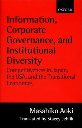 Aoki |  Information, Corporate Governance, and Institutional Diversity | Buch |  Sack Fachmedien