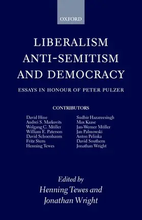 Tewes / Wright / Politics |  Liberalism, Anti-Semitism, and Democracy | Buch |  Sack Fachmedien