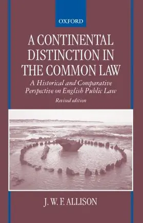 Allison | A Continental Distinction in the Common Law | Buch | 978-0-19-829865-6 | www.sack.de