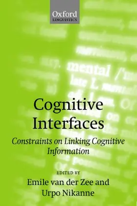 Zee / Nikanne |  Cognitive Interfaces | Buch |  Sack Fachmedien
