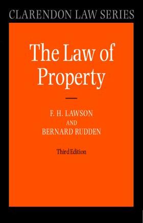 Lawson / Rudden | Law of Property | Buch | 978-0-19-829993-6 | sack.de