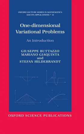 Buttazzo / Giaquinta / Hildebrandt |  One-Dimensional Variational Problems | Buch |  Sack Fachmedien
