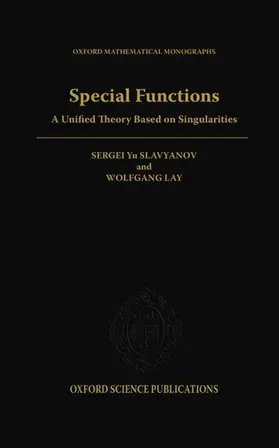Slavyanov / Slavianov / Lay |  Special Functions | Buch |  Sack Fachmedien