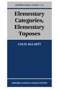 McLarty |  Elementary Categories, Elementary Toposes | Buch |  Sack Fachmedien
