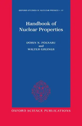 Poenaru / Greiner |  Handbook of Nuclear Properties | Buch |  Sack Fachmedien