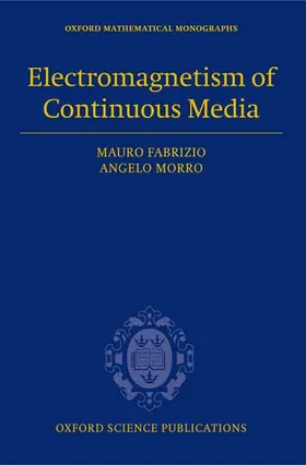 Morra / Fabrizio / Morro |  Electromagnetism of Continuous Media | Buch |  Sack Fachmedien