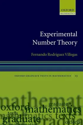 Villegas |  Experimental Number Theory | Buch |  Sack Fachmedien