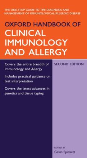 Spickett | Oxford Handbook of Clinical Immunology and Allergy | Buch | 978-0-19-852866-1 | sack.de