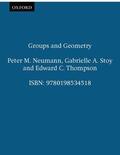 Neumann / Stoy / Thompson |  Groups and Geometry | Buch |  Sack Fachmedien