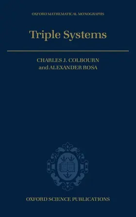Colbourn / Rosa |  Triple Systems | Buch |  Sack Fachmedien