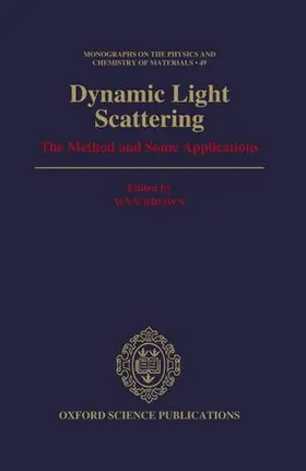 Brown |  DYNAMIC LIGHT SCATTERING MPCM 49 C | Buch |  Sack Fachmedien