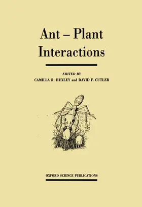 Huxley / Cutler |  Ant-Plant Interactions | Buch |  Sack Fachmedien