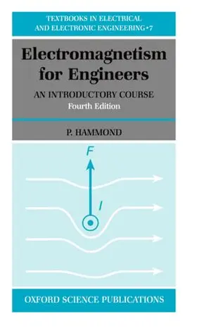 Hammond |  Electromagnetism for Engineers: An Introductory Course | Buch |  Sack Fachmedien
