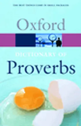 Speake |  Oxford Dictionary of Proverbs | Buch |  Sack Fachmedien