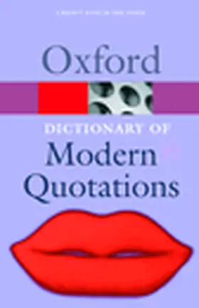 Knowles |  The Oxford Dictionary of Modern Quotations | Buch |  Sack Fachmedien