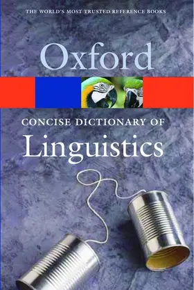 Matthews |  The Concise Oxford Dictionary of Linguistics | Buch |  Sack Fachmedien