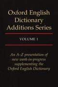 Weiner / Simpson |  Oxford English Dictionary Additions Series: Volume 1 | Buch |  Sack Fachmedien