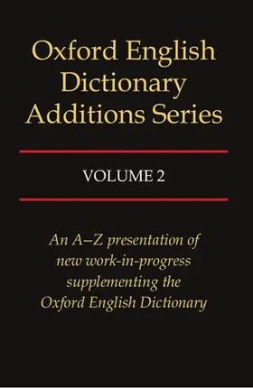 Simpson / Weiner |  OED ADDITIONS SERIES VOL 2 C | Buch |  Sack Fachmedien