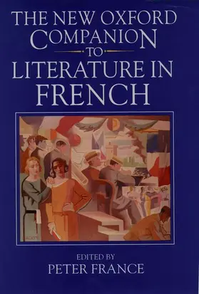 France |  The New Oxford Companion to Literature in French | Buch |  Sack Fachmedien
