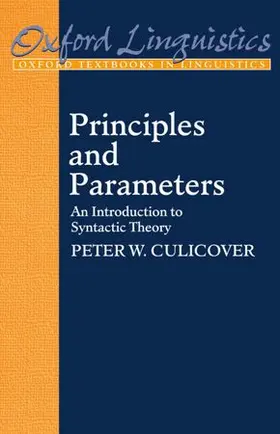 Culicover |  Principles and Parameters | Buch |  Sack Fachmedien