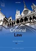 Padfield |  Criminal Law | Buch |  Sack Fachmedien