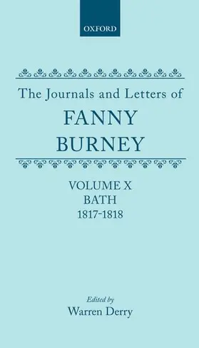 Burney / Derry |  JOURNALS & LETTERS FANNY BURNEY VOL 10 C | Buch |  Sack Fachmedien