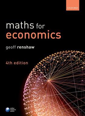Renshaw | Maths for Economics | Buch | 978-0-19-870437-9 | sack.de