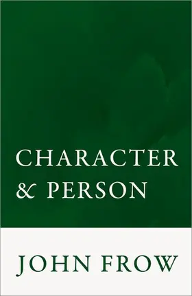 Frow |  CHARACTER & PERSON C | Buch |  Sack Fachmedien