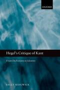Sedgwick |  Hegel's Critique of Kant | Buch |  Sack Fachmedien