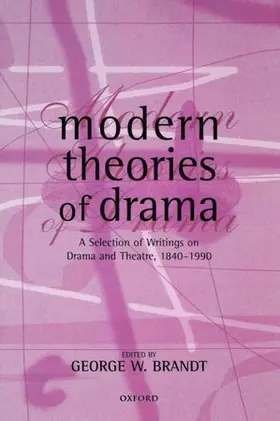 Brandt |  Modern Theories of Drama | Buch |  Sack Fachmedien