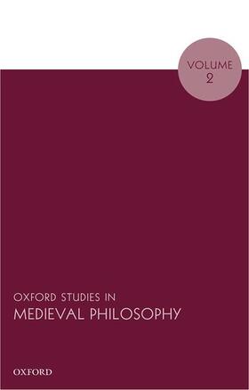 Pasnau | Oxford Studies in Medieval Philosophy: Volume 2 | Buch | 978-0-19-871846-8 | sack.de