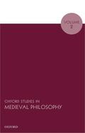 Pasnau |  Oxford Studies in Medieval Philosophy: Volume 2 | Buch |  Sack Fachmedien