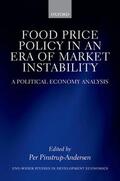 Pinstrup-Andersen |  Food Price Policy in an Era of Market Instability | Buch |  Sack Fachmedien