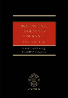 Cannon QC / McGurk |  Professional Indemnity Insurance | Buch |  Sack Fachmedien