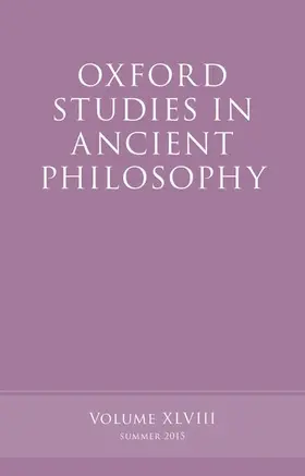Inwood |  Oxford Studies in Ancient Philosophy, Volume 48 (UK) | Buch |  Sack Fachmedien