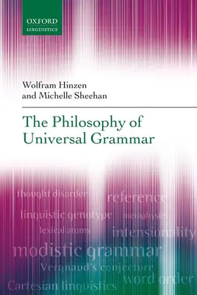 Hinzen / Sheehan |  The Philosophy of Universal Grammar | Buch |  Sack Fachmedien