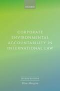 Morgera |  Corporate Environmental Accountability in International Law 2e | Buch |  Sack Fachmedien