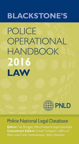 (PNLD) / Bridges |  Blackstone's Police Operational Handbook 2016 | Buch |  Sack Fachmedien
