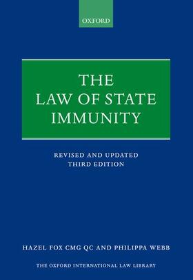 Fox Cmg Qc / Fox, QC / Webb |  The Law of State Immunity | Buch |  Sack Fachmedien